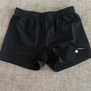 Black Shorts with Star Detail